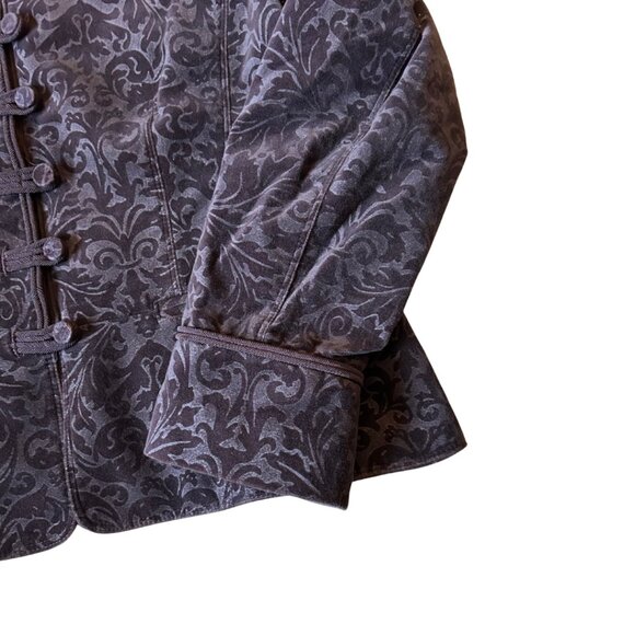 Ann Taylor Loft Velvet Blazer Plum Color Size 12 - Picture 4 of 11